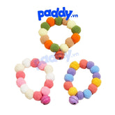 Vòng Cổ Chó Mèo Viên Bông Gòn Có Chuông - Paddy Pet Shop